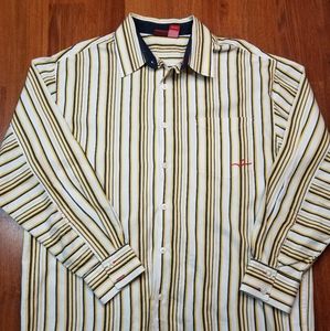 Rocawear vtg Mens Striped Multi-Color Shirt 100%